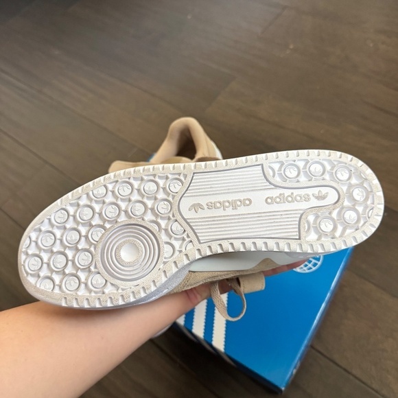 Adidas Forum Low Women's Sneakers Size 8 Beige Tone / Cloud White / Matte - Picture 5 of 7